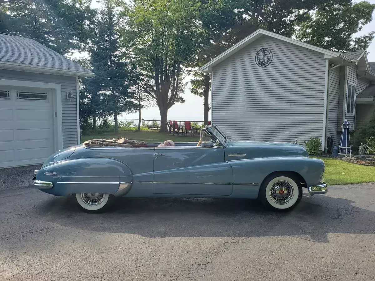 1947 buick super blue rwd manual