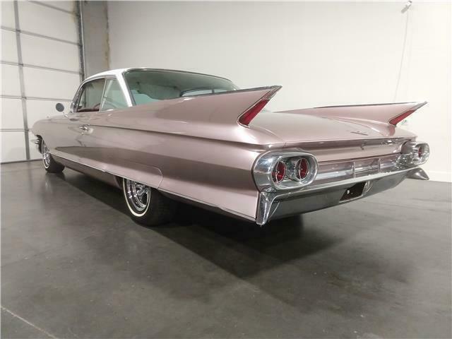 1961 cadillac coupe de ville 389 automatic fontana rose
