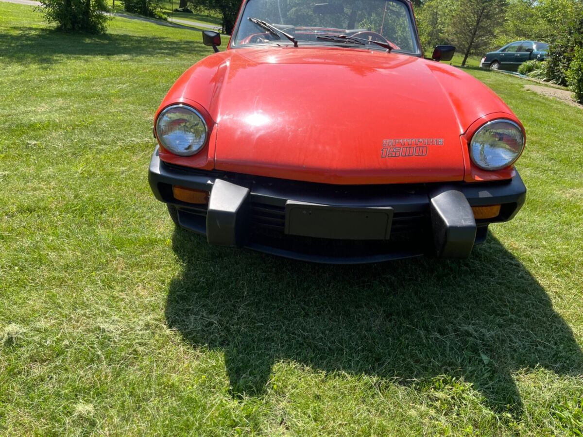 1980 triumph spitfire 1500 4 speed w/overdrive factory hardtop