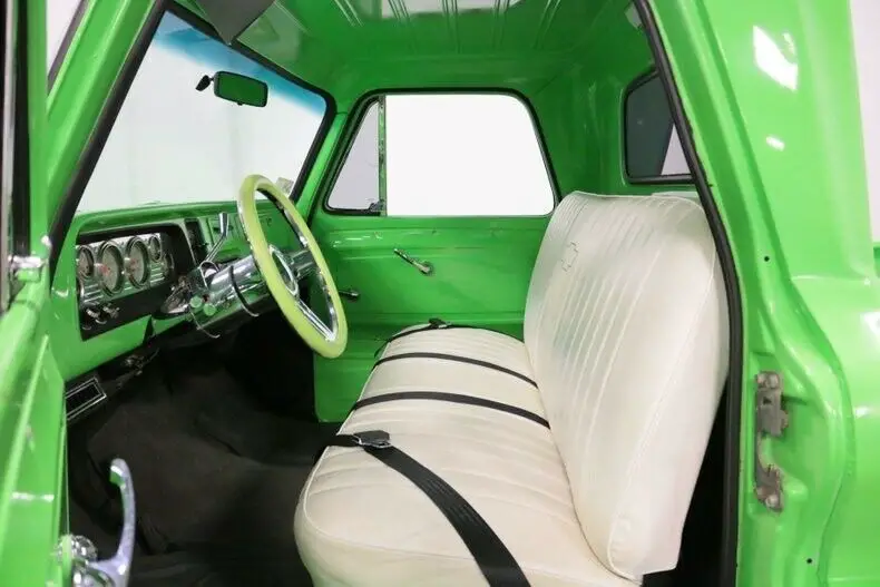 slick custom c-10 w/ strong 350 crate v8, auto w/ od, cold a/c, ps/pb w/ fr disc