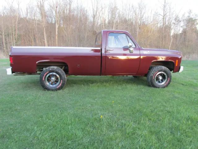 amazingly original 1977 chevy k10 4x4 pickup truck 73-87 square body 4 speed 442