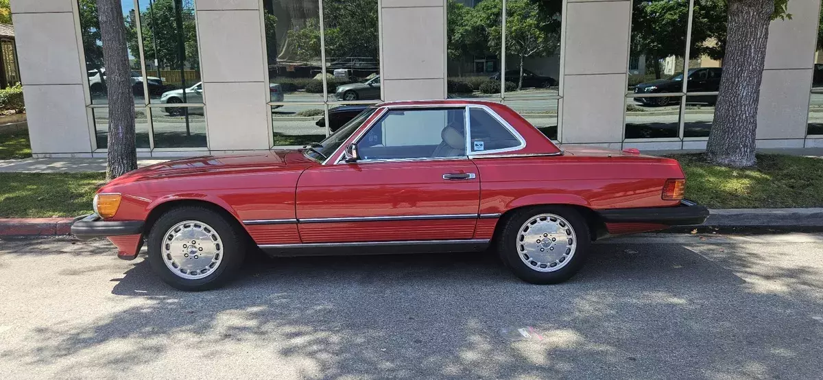 1989 mercedes-benz sl-class convertible red sl
