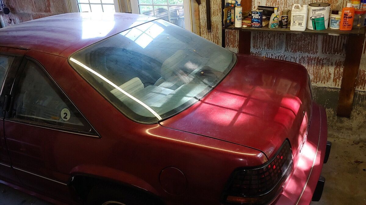 1988 pontiac grand prix coupe red fwd manual se