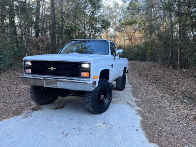 1984 chevrolet k10 pickup white 4wd automatic scottsdale