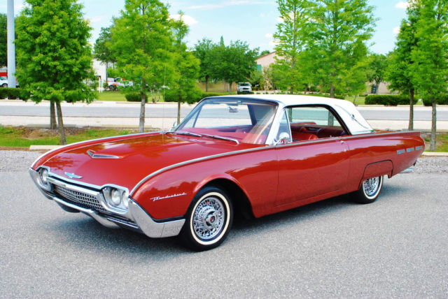 1962 ford thunderbird car runs & drives great new paint finish leather seats