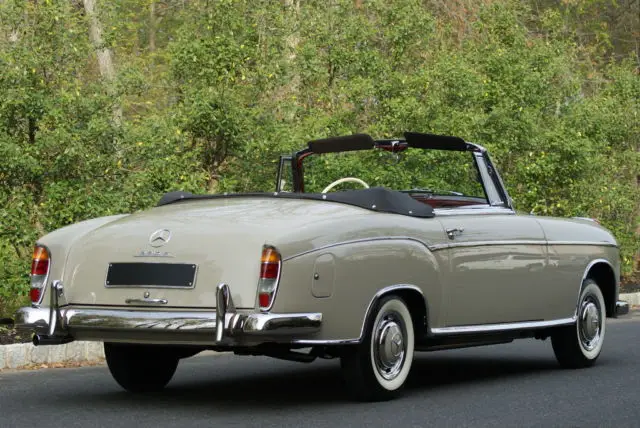 1958 mercedes benz 220s convertible rotissorie restoration aaca 1st place