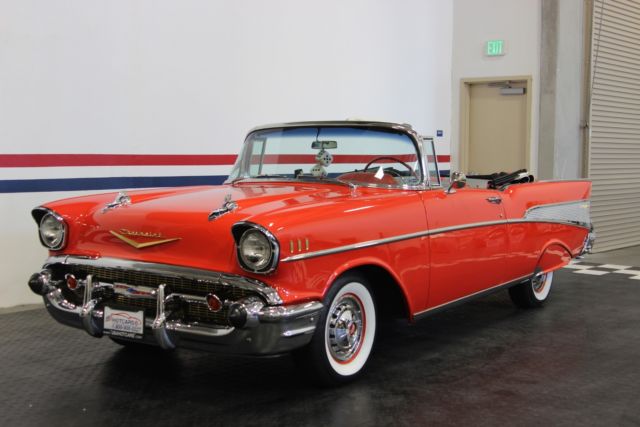 1957 chevrolet bel air beautiful restoration in matador red