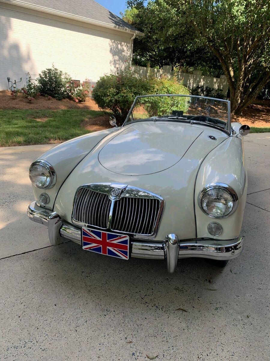 1957 mg a convertible white fwd manual