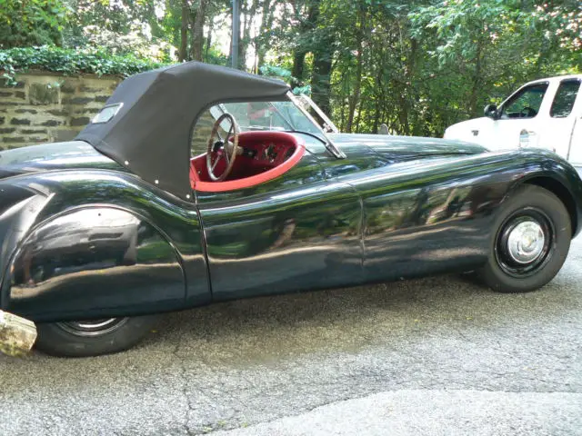 1950 xk 120 jaguar ots (roadster) good, straight & solid xk120 for the hobbyist