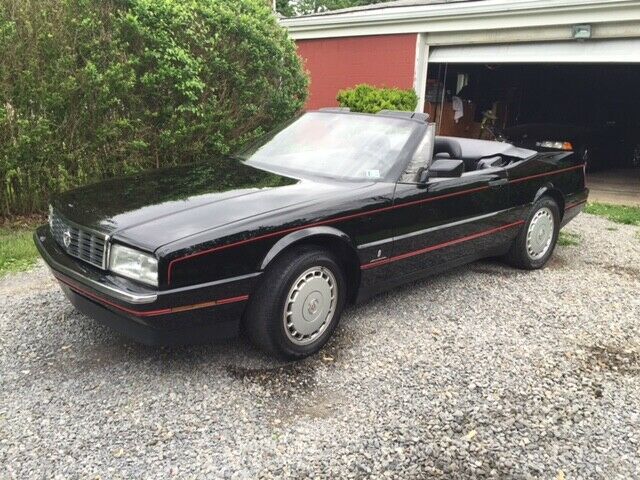 1991 cadillac allante convertible triple black
