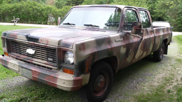 1974 chevrolet cheyenne super 20, quad cab 4-door, 454, 400 trans, no reserve!!