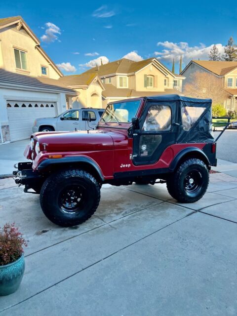 1982 jeep cj suv red rwd manual cj5