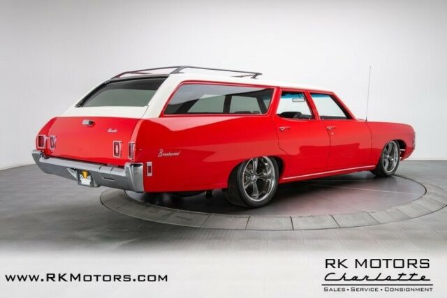 1969 chevrolet brookwood station wagon rally red station wagon supercharged 6.2l