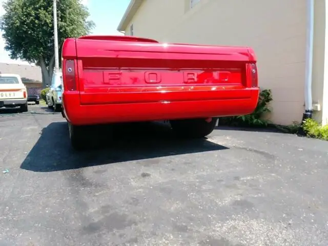red ford pickup with 0 miles available now!