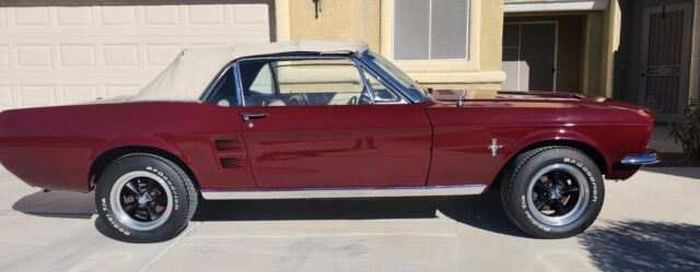 1967 mustang convertible. new paint, custom wheels +extras