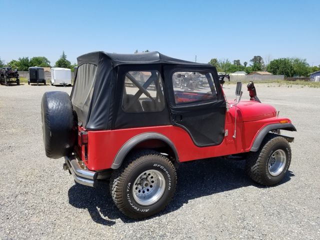 1981 jeep cj 5 wrangler w/ corvette engine manual w/od spicers carb legal efi
