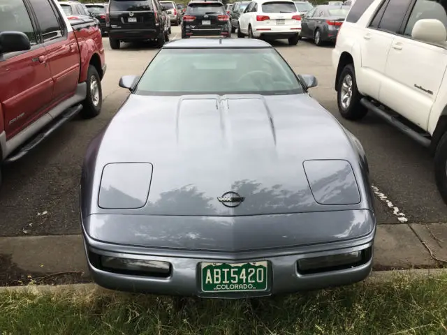1991 chevrolet corvette stingray steel blue