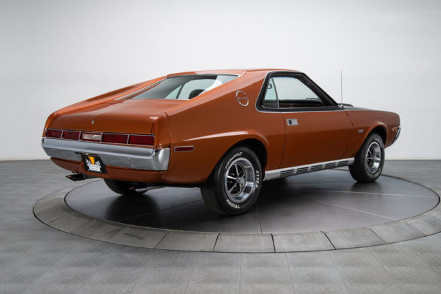 1970 amc amx 60448 miles bittersweet orange coupe 390 v8 3 speed automatic
