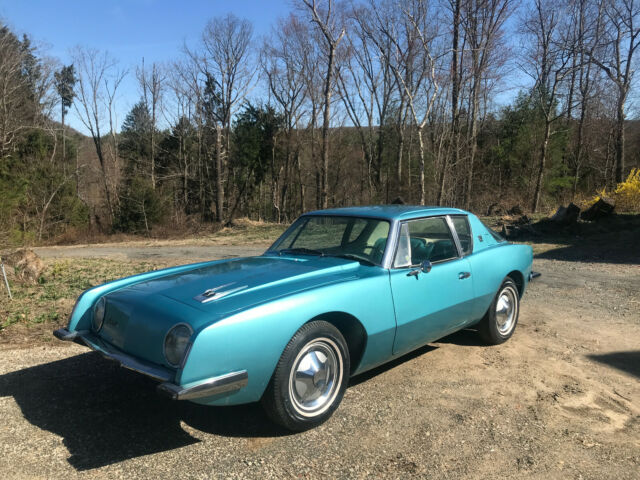 1963 first year studebaker avanti four speed beautiful turquose grand tourer