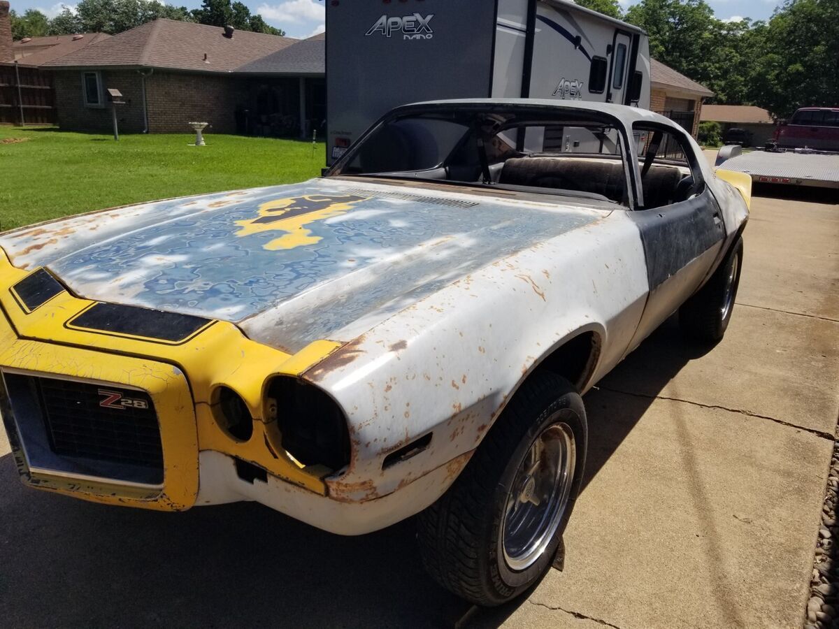 real 1972 chevrolet camaro z/28 rally sport split bumper