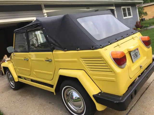 1973 volkswagen thing style 181 yellow runs great!