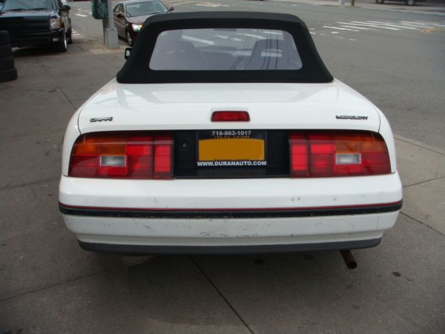 1991 mercury capri convertible 49k miles white runs great no rust perfect carfax