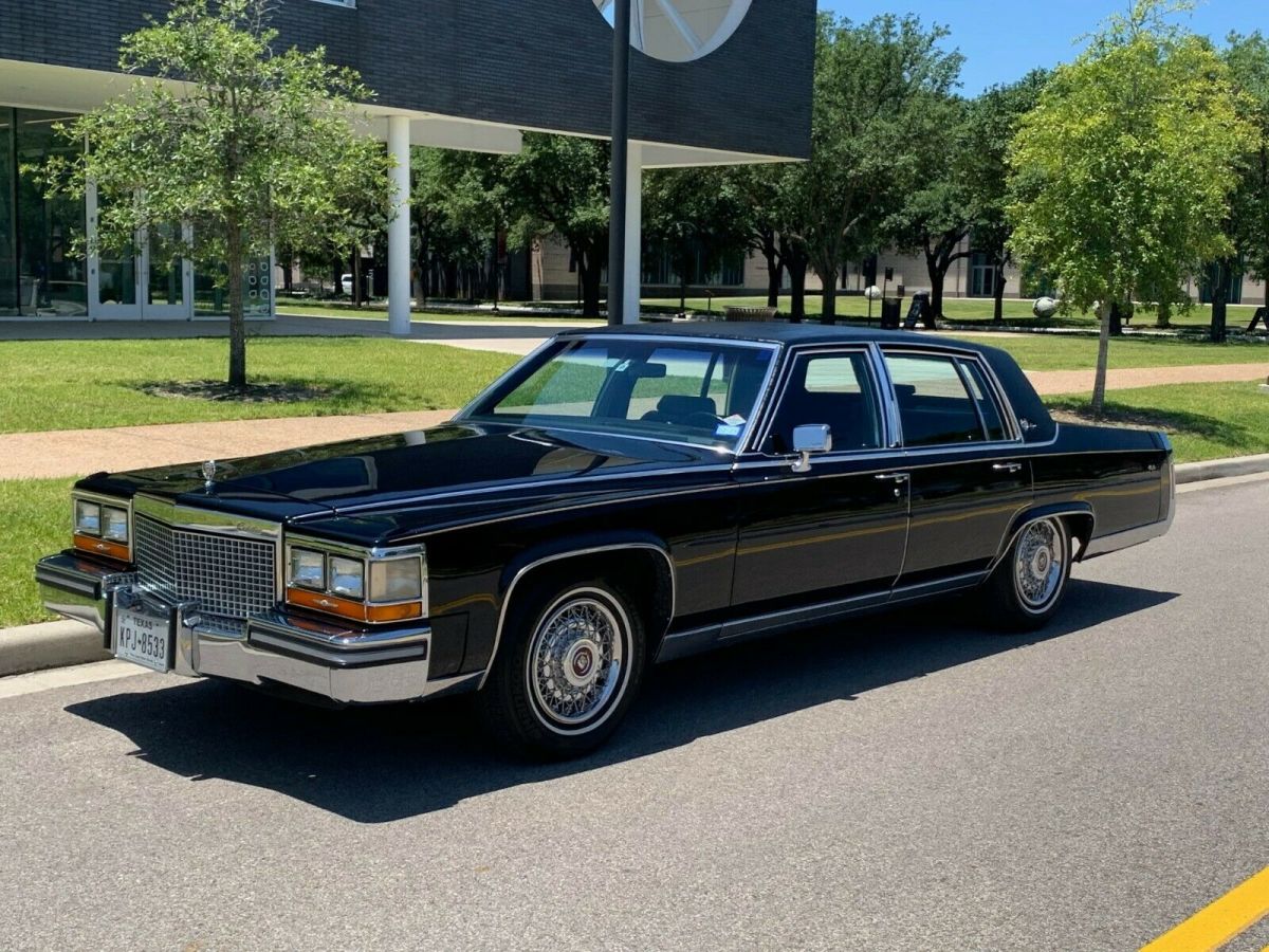 1987 cadillac brougham d'elegance - collector car - gorgeous black paint