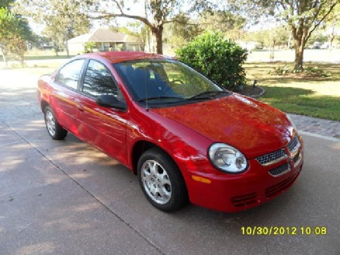 2005 dodge neon sxt, red, 51,500 miles in lakeland, fl