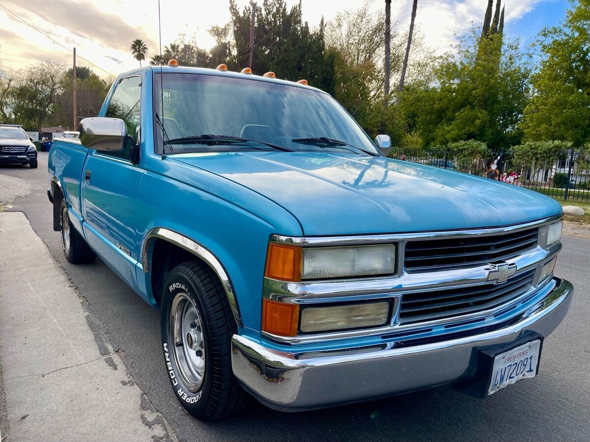 1994 chevrolet gmt-400 pickup blue rwd manual c1500