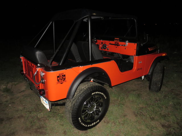 rare 1975 cj5 jeep with only 9875 actual miles... harley edition