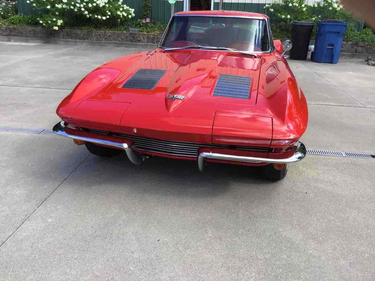1963 chevrolet corvette stingray red rwd manual split window
