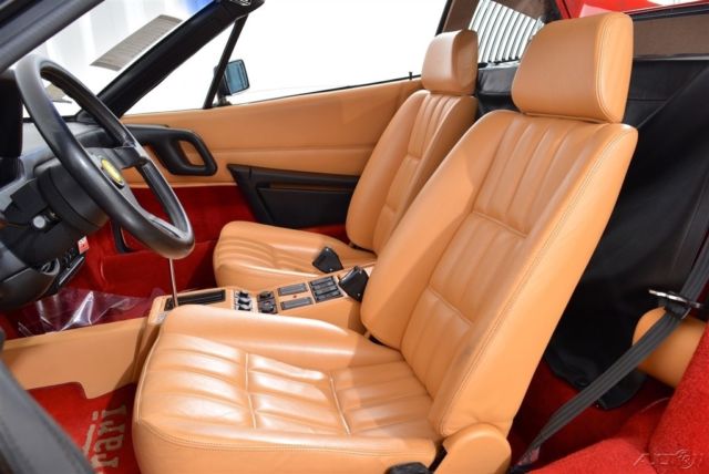 recent major service rare factory carpets in rosso low miles maintained pristine