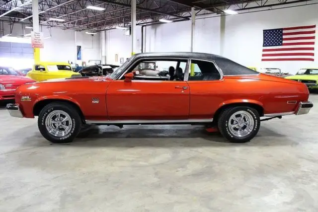 1974 chevrolet nova 25510 miles orange coupe 383 v8 muncie 4 speed