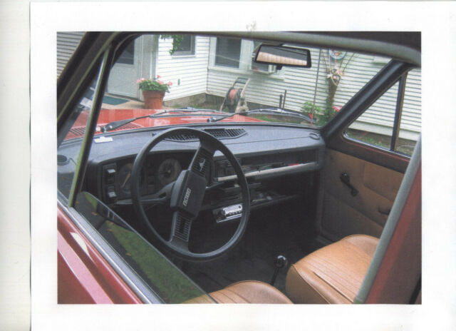 1977 fiat 128 a1 sedan 1300 2-door red w tan interior low milage good condition
