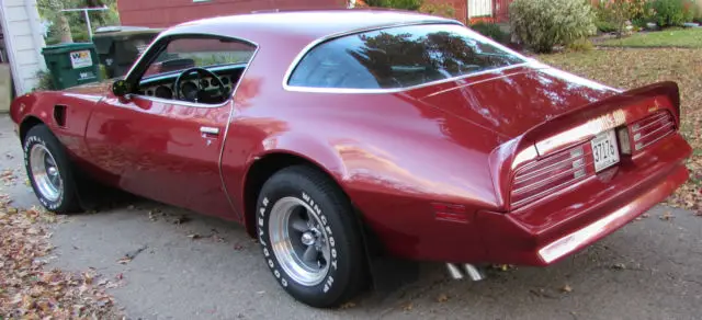 1976 trans am firethorn red - rebuilt engine