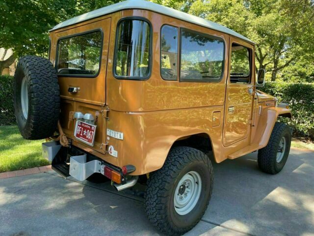 1980 toyota land cruiser suv orange 4wd manual fj40