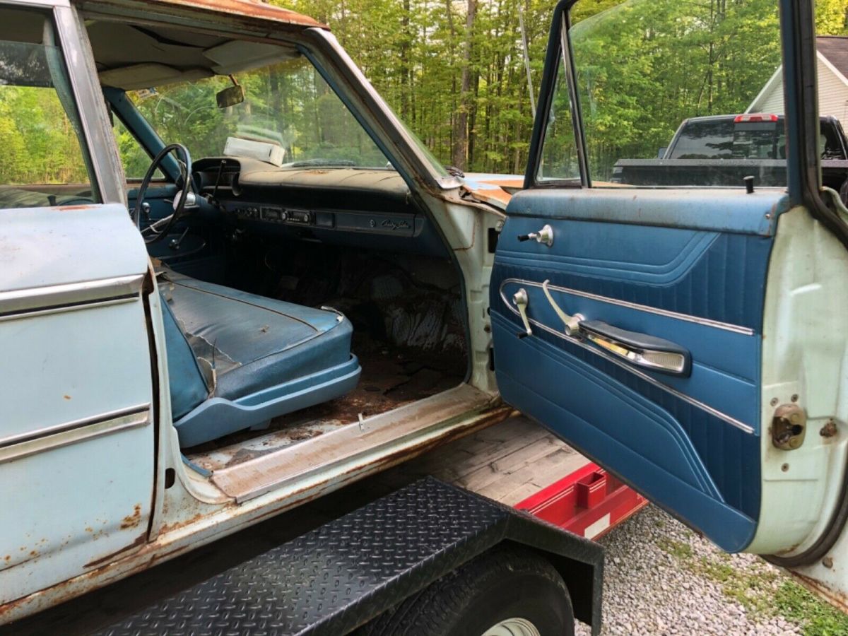 no reserve!!! 1963 ford galaxie country sedan wagon