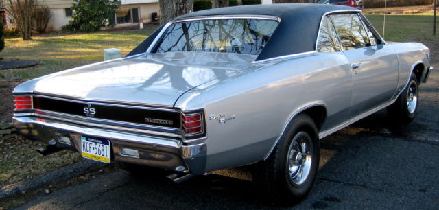 1967 ss clone coupe,silver/black,383 stroker,4 speed,456 gears,ps,new int,driver
