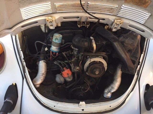 1979 white vw superbeetle convertible