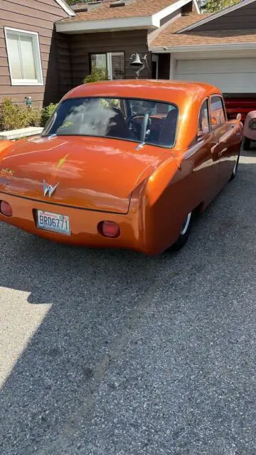 1952 willys areo coupe coupe orange rwd automatic