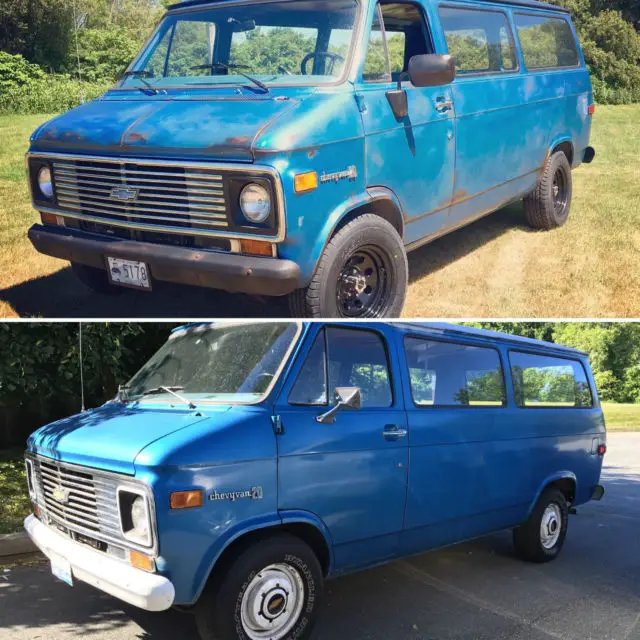 1974 chevy g20 rat rod cargo van w only 89k & factory a/c l@@k!!!