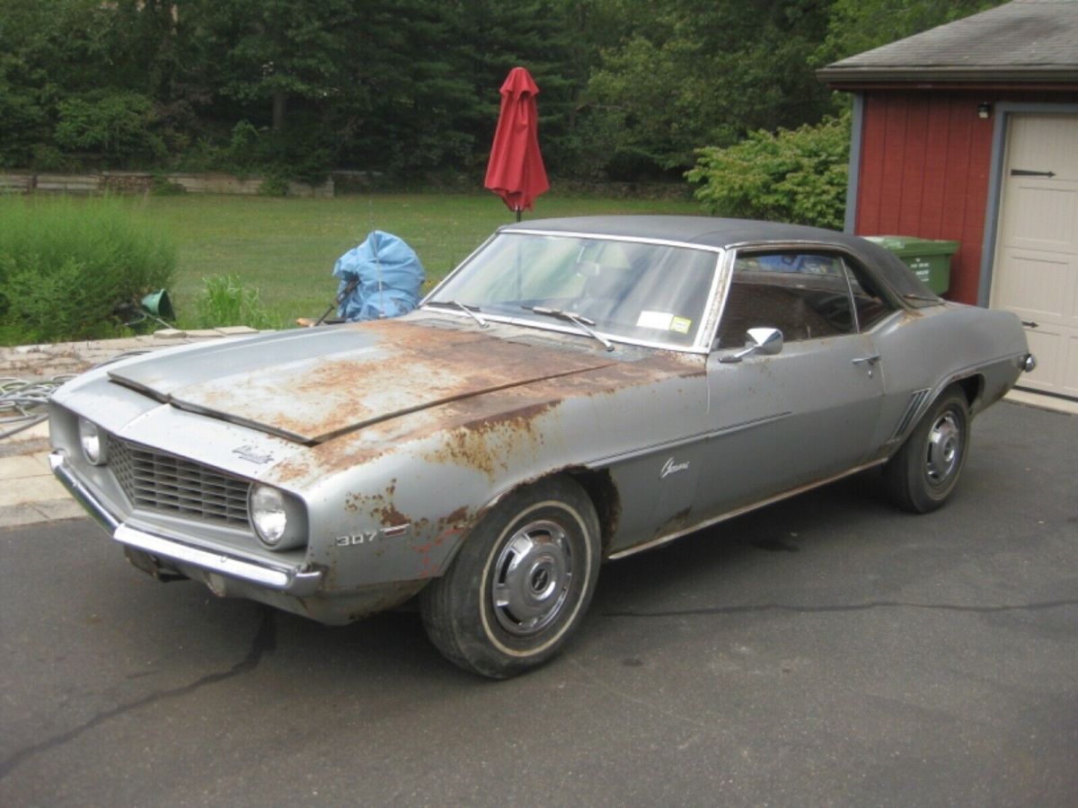 1969 camaro x11 cortez silver matching number with warranty card