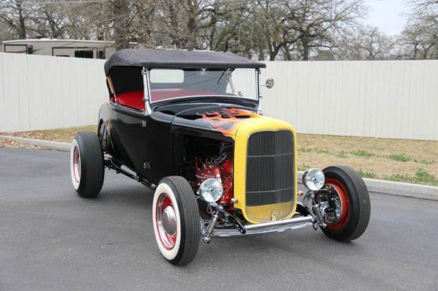 1931 ford model a 12409 miles black convertible 239 ci v8 c3 automatic