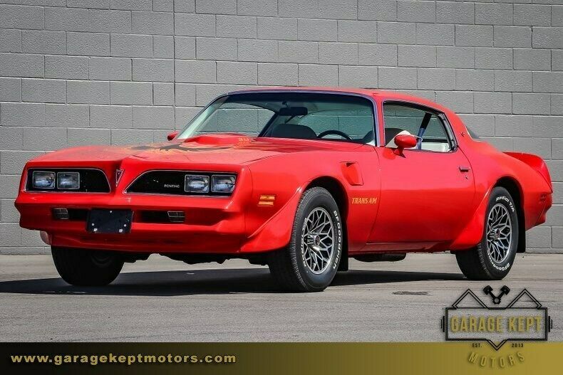 1978 pontiac firebird trans am red coupe 6.6l v8 108666 miles