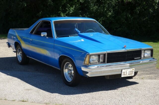 1980 chevrolet el camino, blue/yellow with 92,250 miles available now!