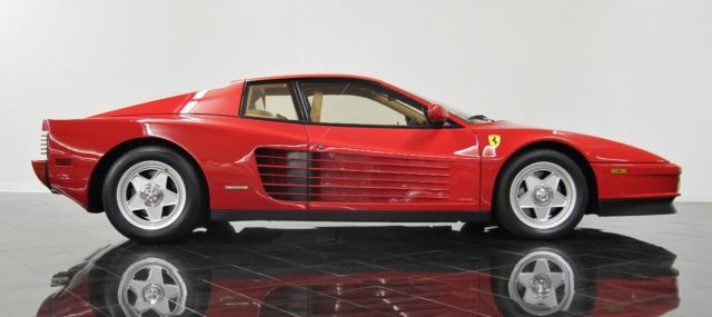 1987 ferrari testarossa v12 red