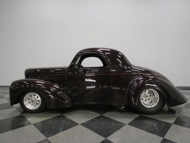 1941 willys coupe 1555 miles wine sedan 502 v8 4 speed automatic