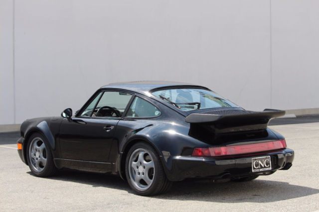 1992 porsche 911 964 turbo coupe in black 66,295 miles great service records