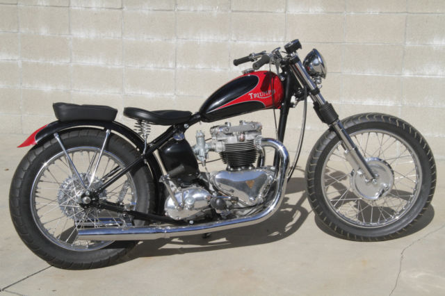 1956 triumph t110 pre unit tiger bobber