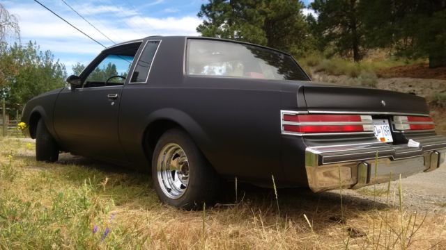 1986 buick regal limited coupe 2-door 5.7 l, matte black, g body, custom